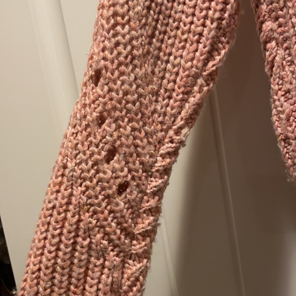 J Crew Point Sur Pink Rose Chunky Knit Sweater XXS - Picture 5 of 6